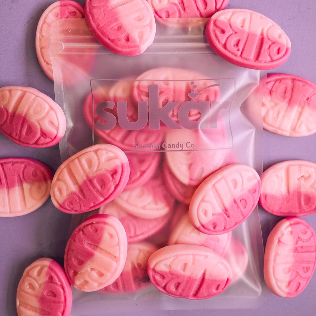 A pack of Swedish BUBS candies from Sukar